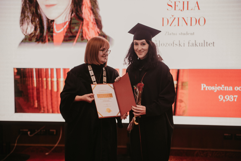 Univerzitet u Tuzli - Dobitnik priznanja "Zlatna plaketa"- Šejla Džindo