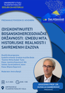 Univerzitet u Tuzli - Predavanje akademika prof.dr. Husnije Kamberović