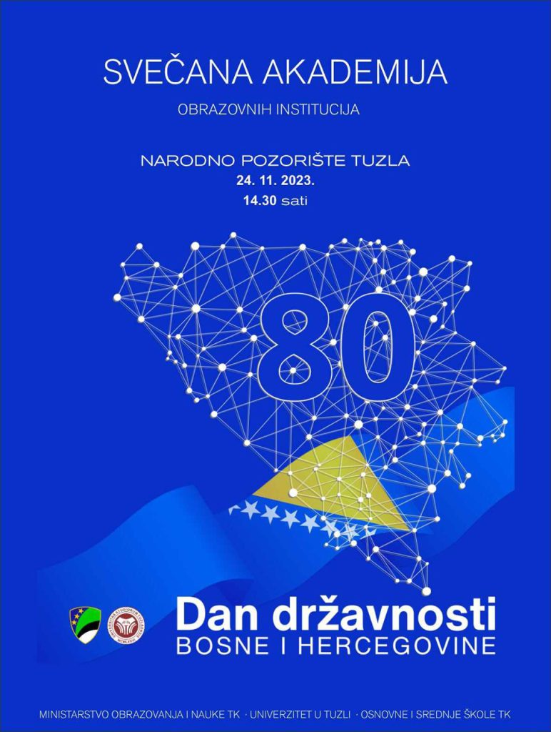 Svečana akademija obrazovnih institucija povodom Dana državnosti Bosne i Hercegovine