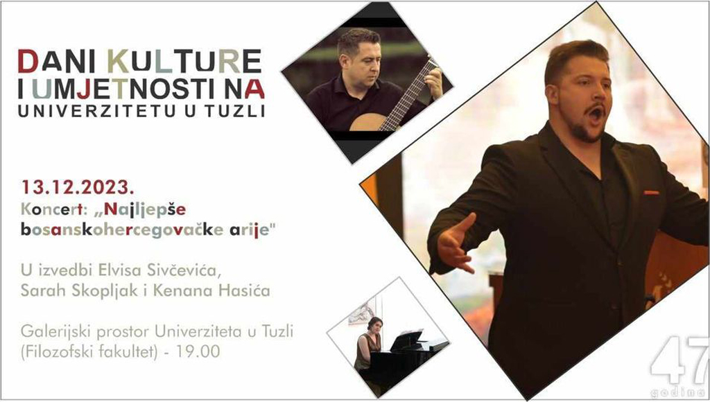 Univerzitet u Tuzli - Koncert "Najljepše bosanskohercegovačke arije"