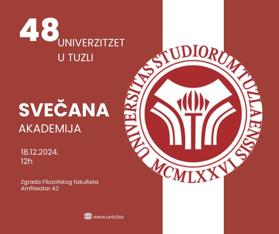 Svečana akademija Univerziteta u Tuzli - 48 god UNTZ