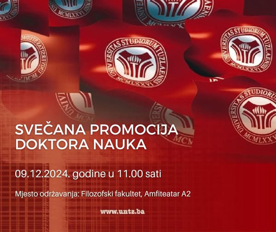 Univerzitet u Tuzl - Svečana promocije doktora nauka