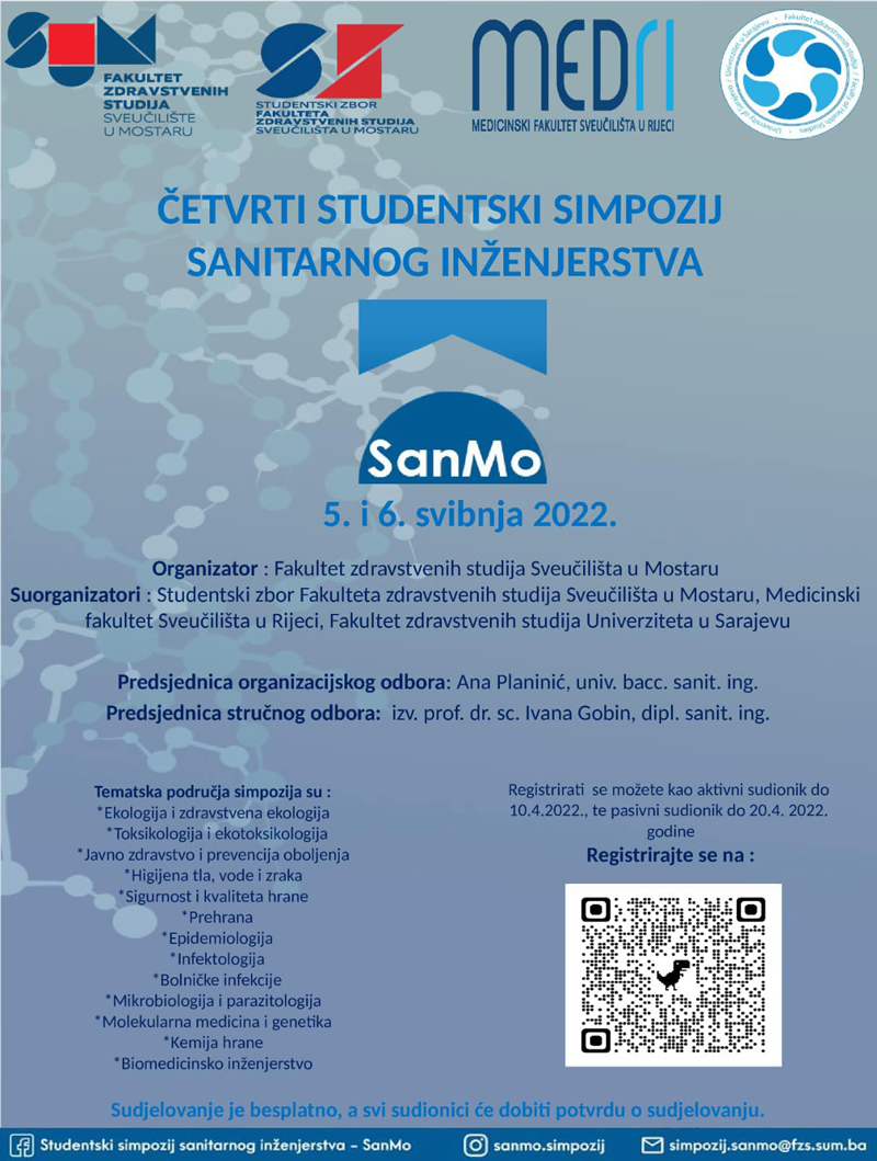 Prijave za studentski simpozij sanitarnog inženjerstva SanMo 2022 još ...