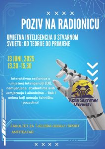 LJUT 2025- Najava događaja: Radionica "Umjetna inteligencija u stvarnom svijetu: od teorije do primjene"