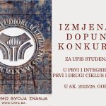 Univerzitet u Tuzli - IZMJENA I DOPUNA KONKURSA ZA UPIS STUDENATA U PRVU GODINU PRVOG I INTEGRIRANOG PRVOG I DRUGOG CIKLUSA STUDIJA NA FAKULTETE/AKADEMIJU UNIVERZITETA U TUZLI U AKADEMSKOJ 2025/26. GODINI