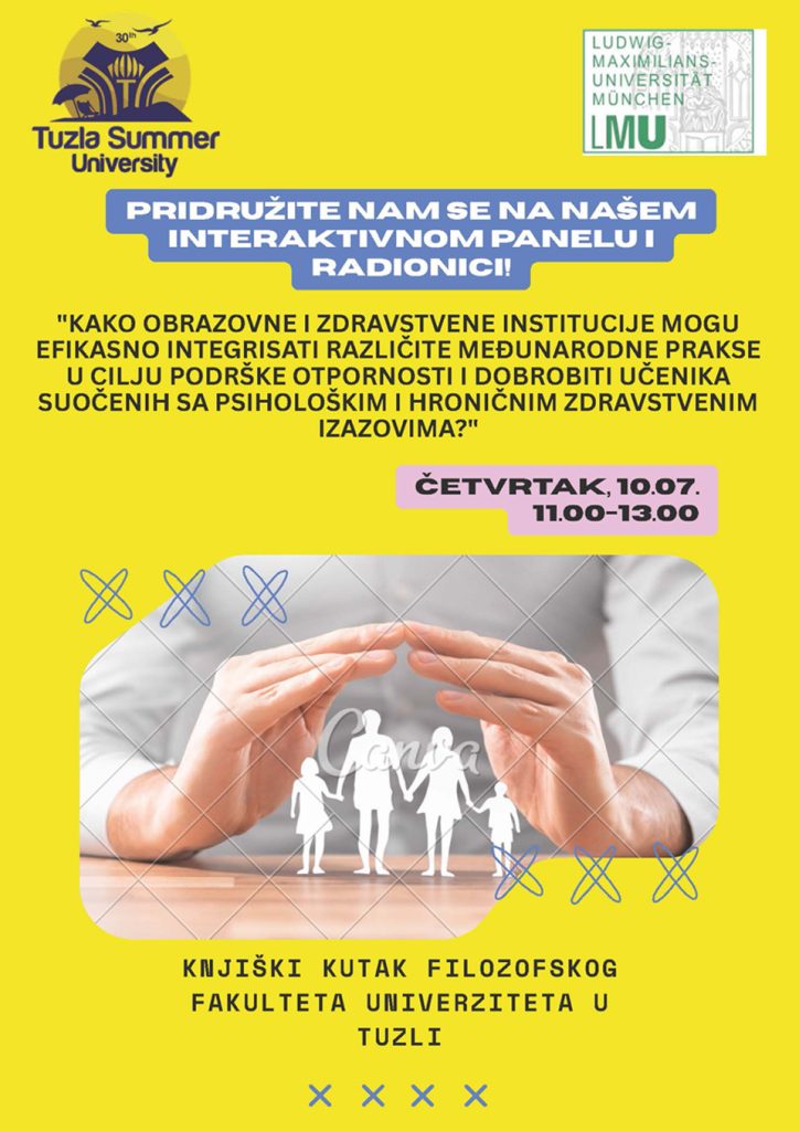 LJUT 2025: Panel i radionica "Kako obrazovne i zdravstvene institucije mogu efikasno integrisati različite međunarodne prakse u cilju podrške otpornosti i dobrobiti učenika suočenih sa psihološkim i hroničnim zdravstvenim izazovima?"