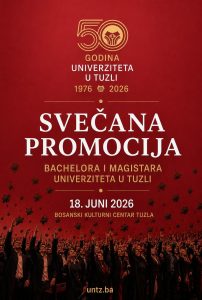 Svečana promocija bachelora i magistara Univerziteta u Tuzli, juni 2026. godine